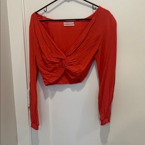 UO twist front crop top size S